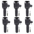 Set of 6 Ignition Coils & Iridium Spark Plugs for Rainier Trailblazer (2001–2008)