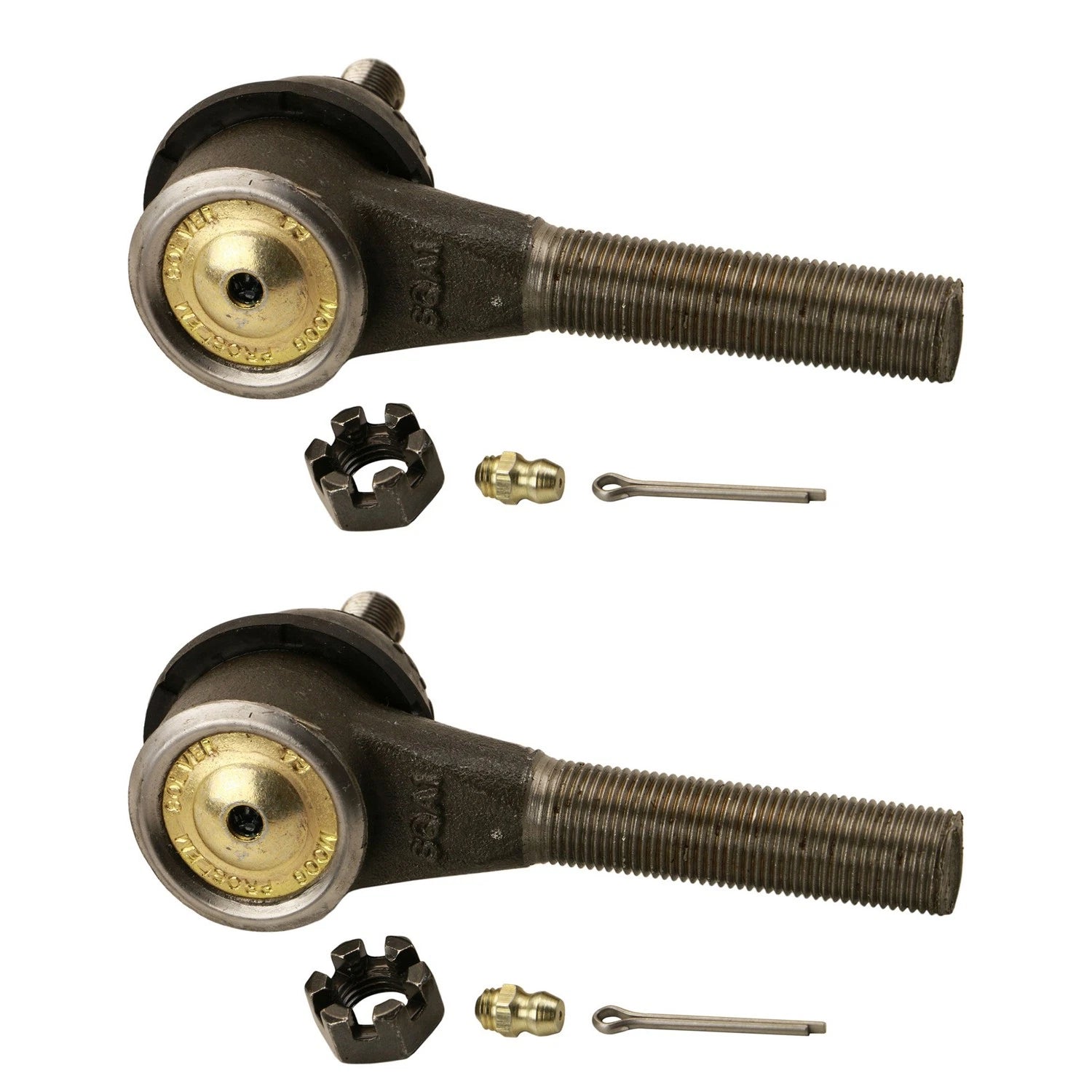 2X Moog Front Inner Steering Tie Rod End Kit for Chevrolet Chevy II G10 (1962–1972)
