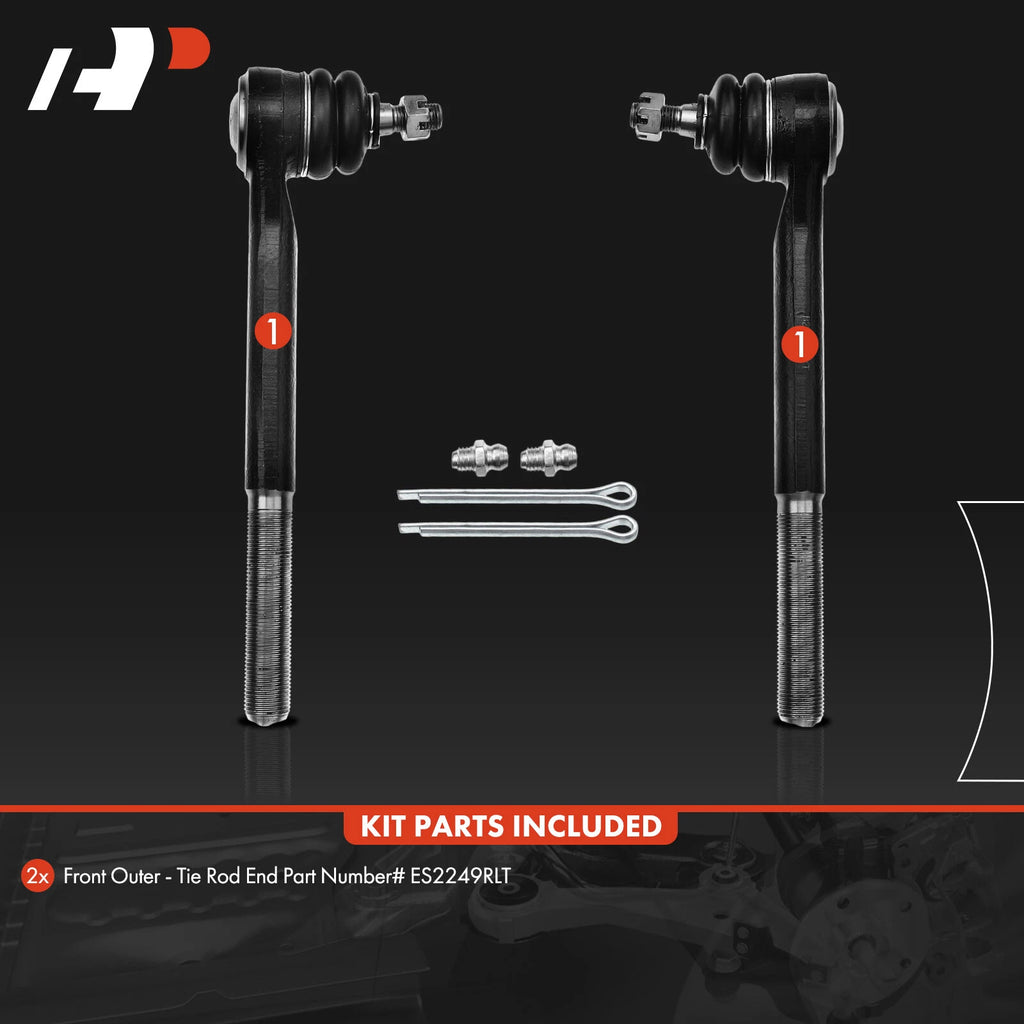 2X Front Outer Tie Rods for Chevy Blazer GMC Jimmy (1995â1998)