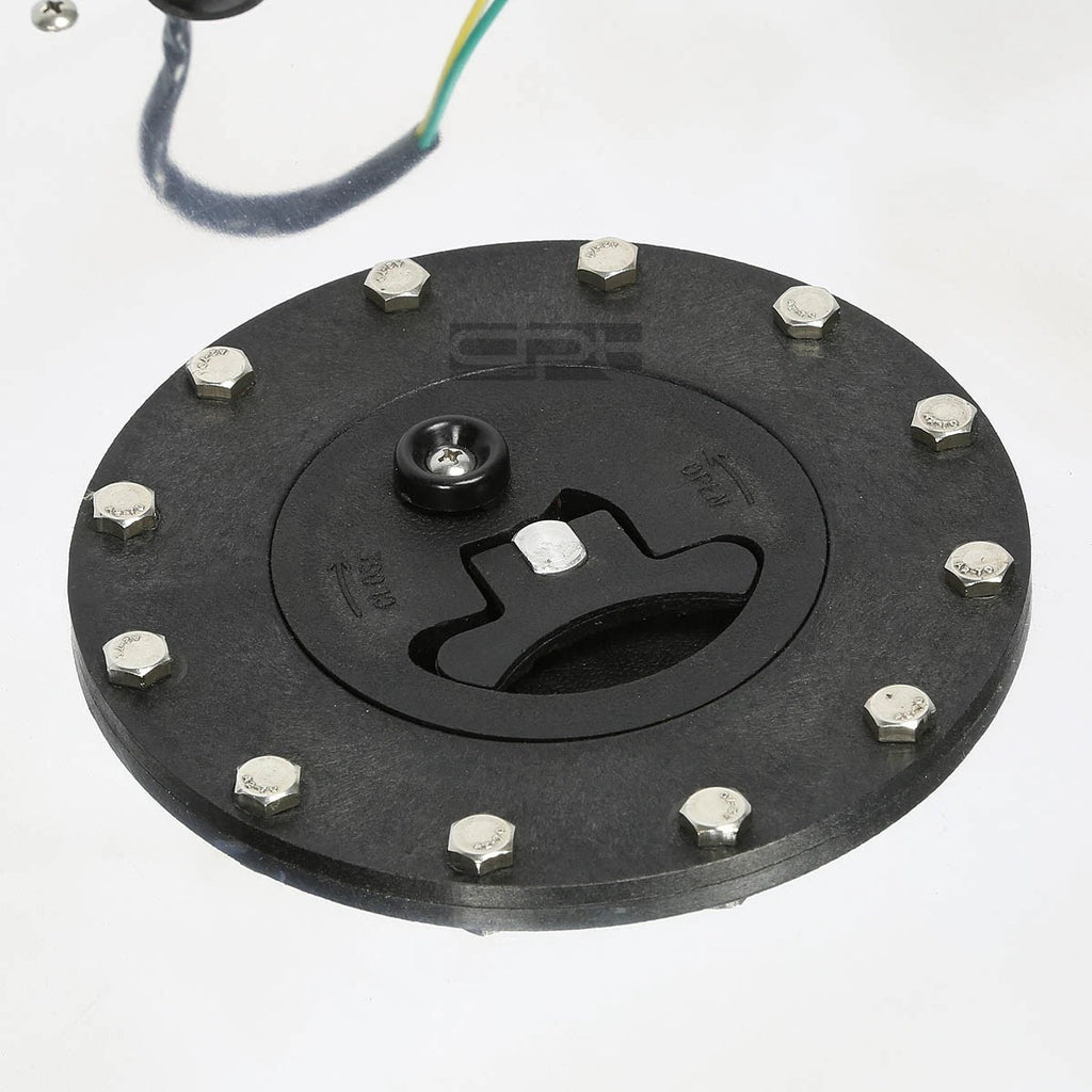 5 Gallon Lightweight Polished Aluminum Race Drift Fuel Cell Tank + Sender