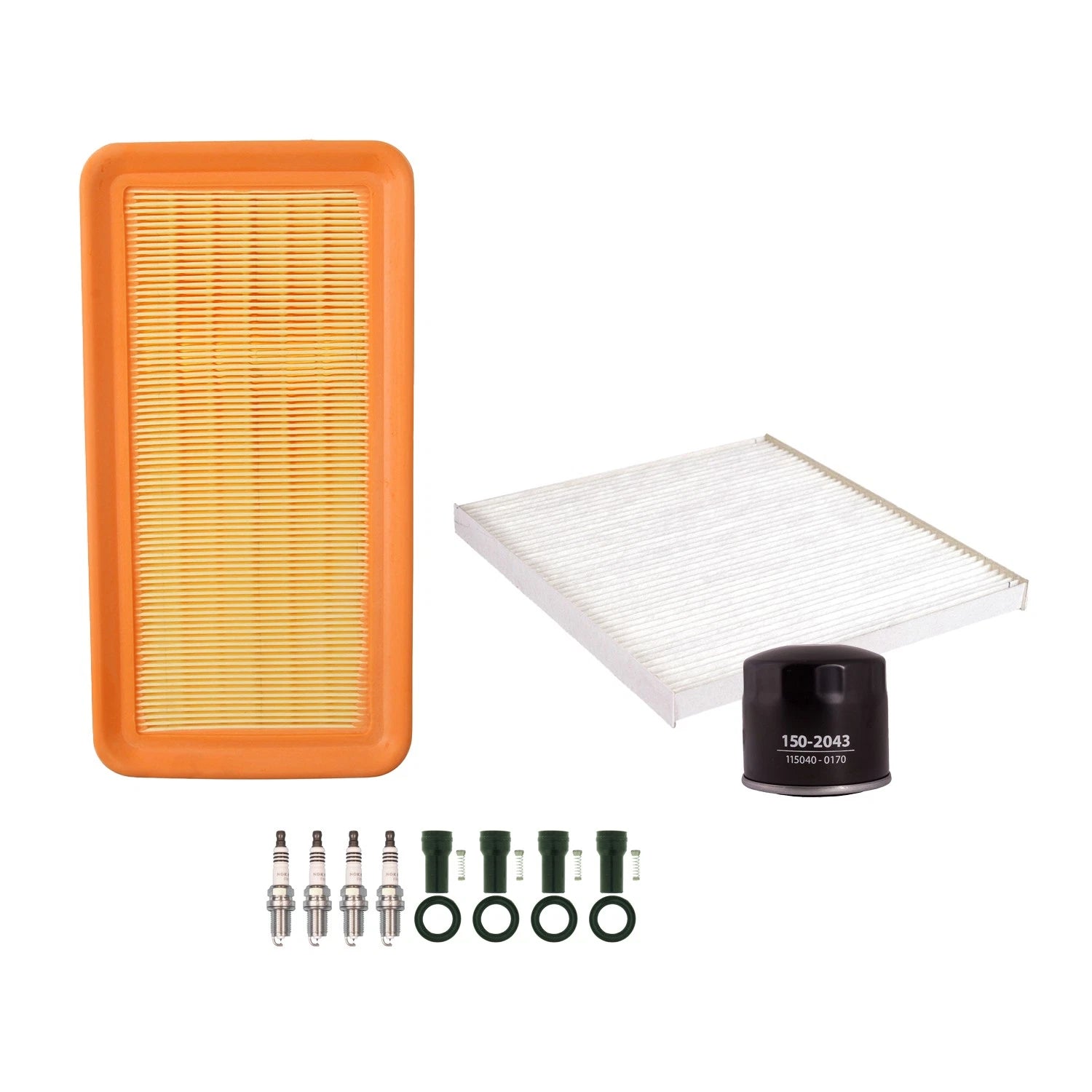 Tune Up Kit with 4 NGK Spark Plugs & Boots for Kia Rio/Rio5 (2012–2017)
