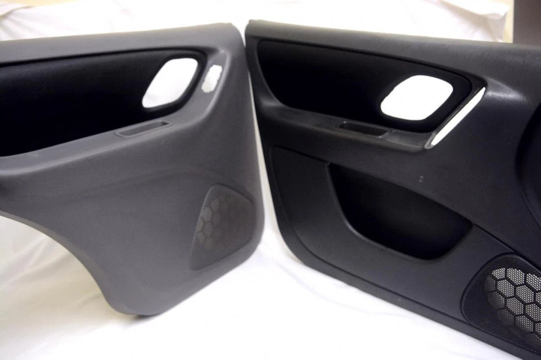 Set of 4 Door Panel Leather Covers for Ford Escape (2001–2007) Black