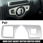 Headlight Switch Button Trim Cover for Mercedes Benz B C Class (2015-2023)