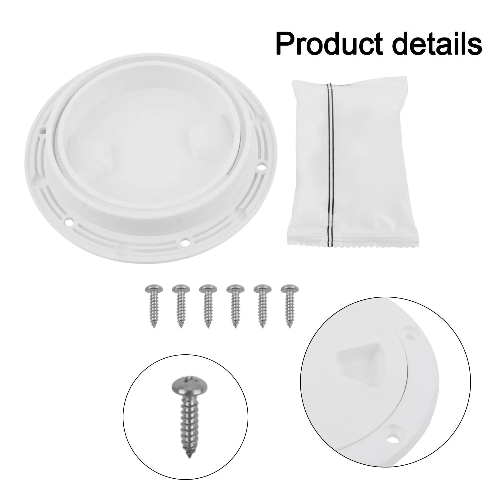 Round Non Slip Inspection Hatch for Marine Use (4 Inch, 6 Inch, 8 Inch)