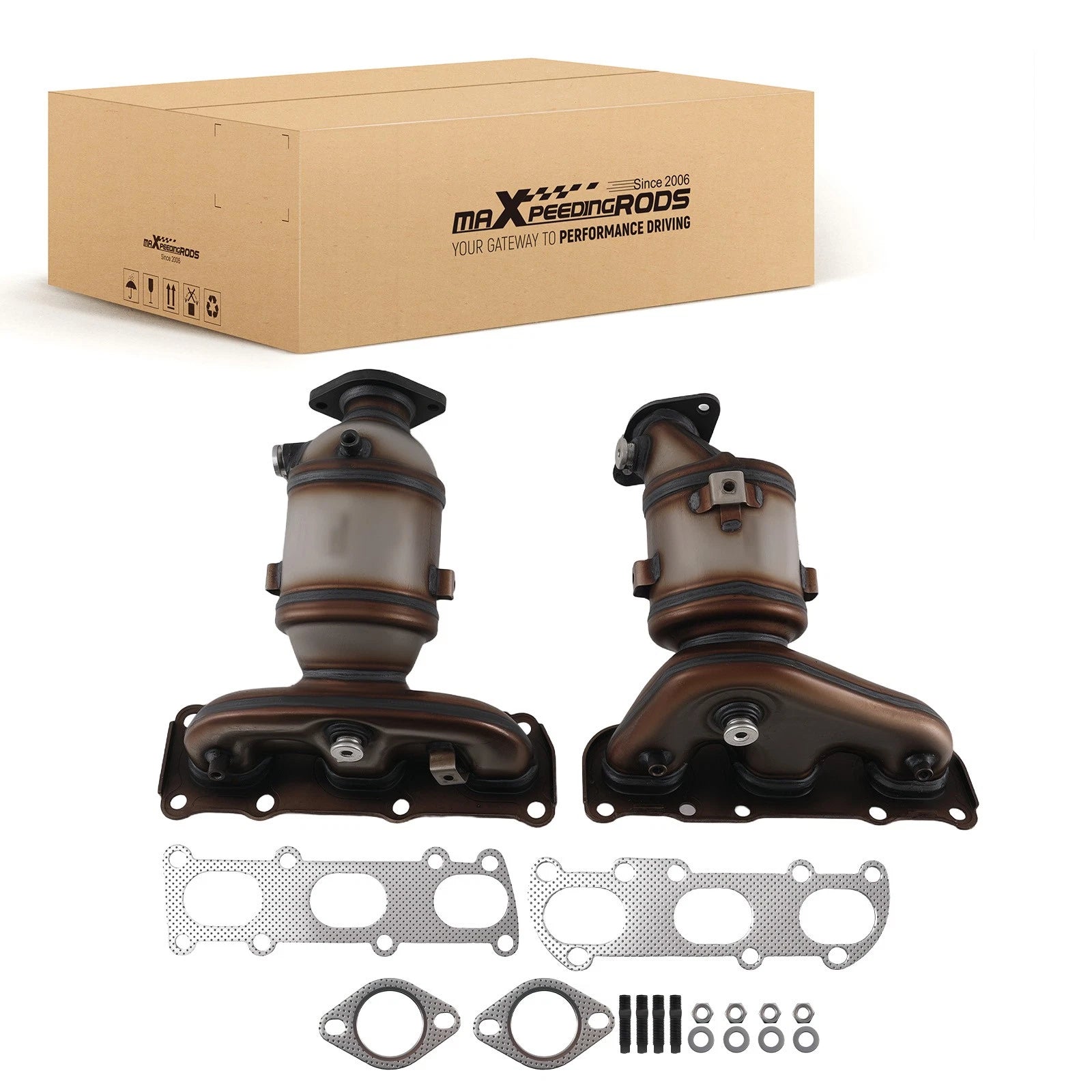 LH+RH Catalytic Converter for Hyundai Santa Fe / Kia Sorento (2013–2019)