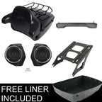 Trunk Rack Light Speakers Pad Mount for Harley Touring (2014–2023)
