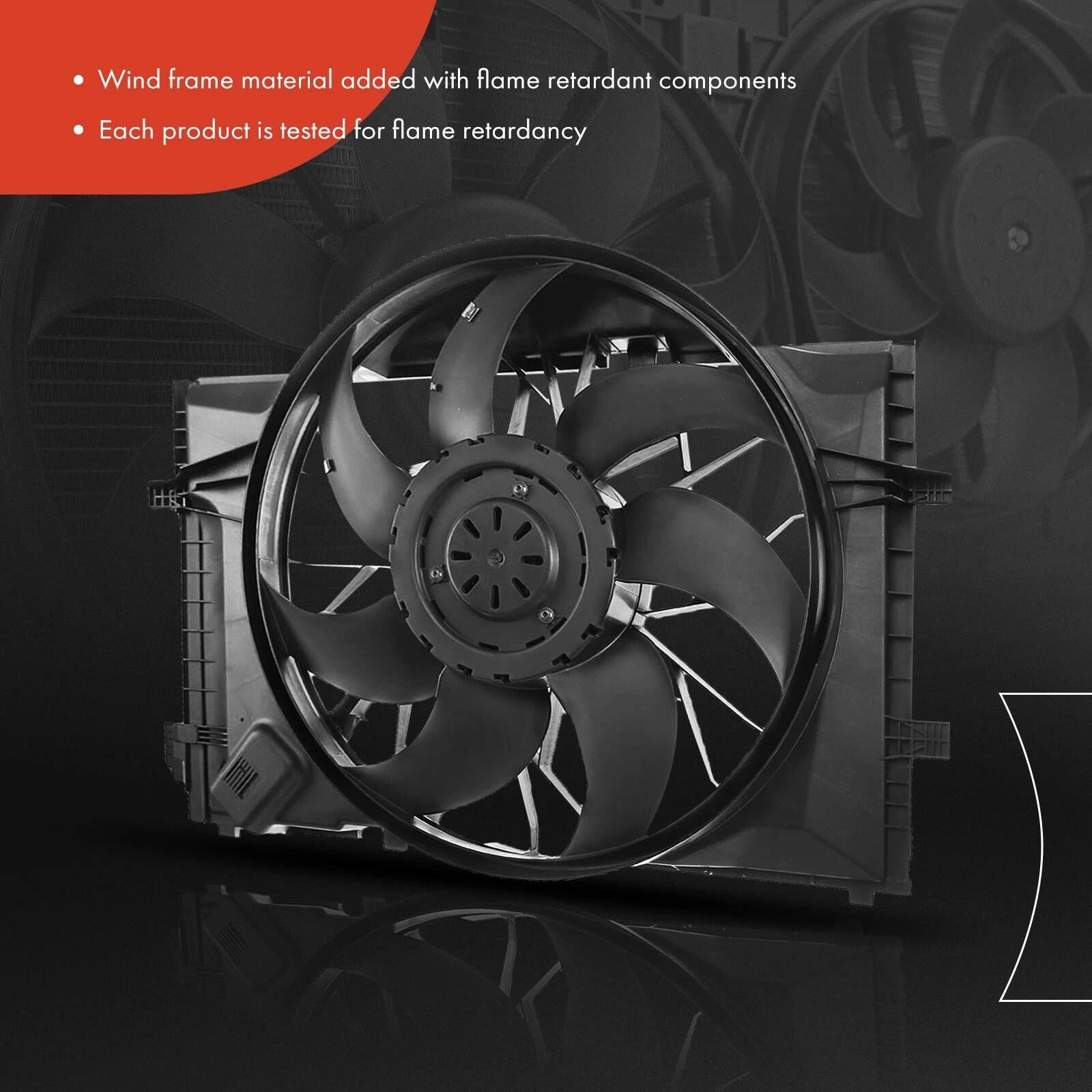Cooling Fan Assembly with Shroud for Mercedes-Benz C-Class (2001–2007)