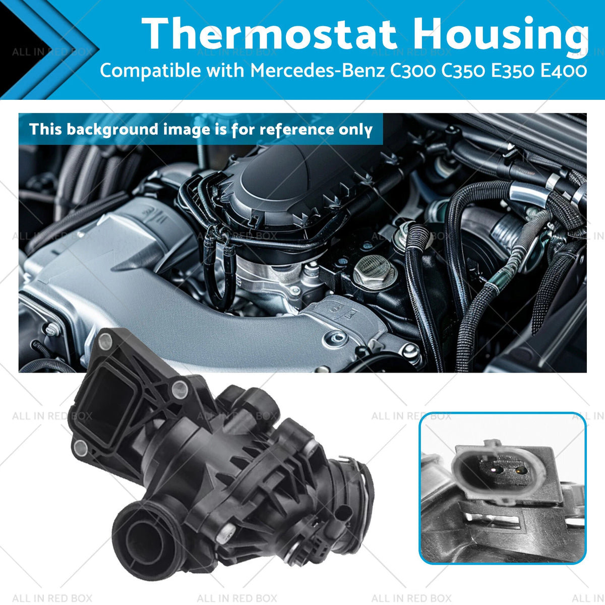 Thermostat Housing for Mercedes-Benz C300 C350 E400 E350 (2008–2015) 2762000515