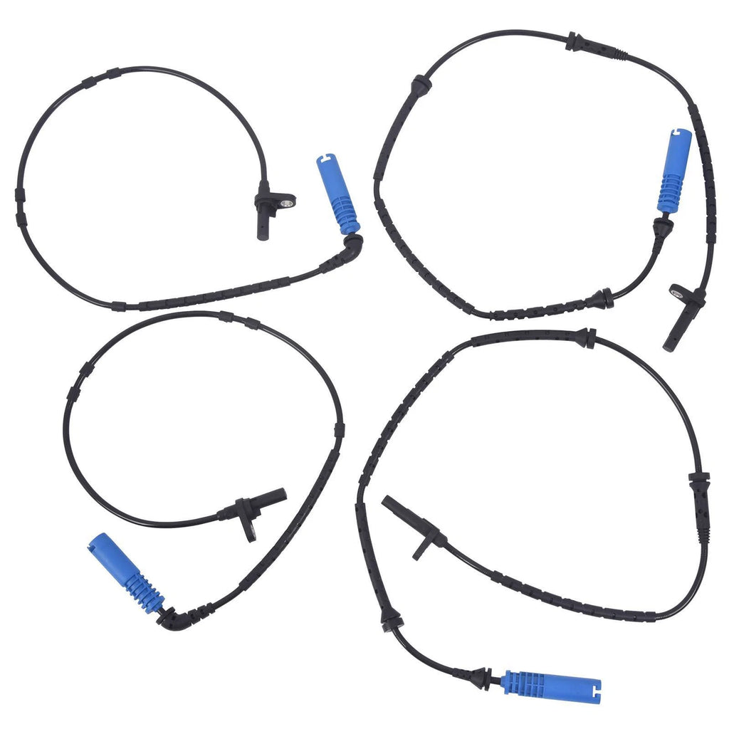 Set of 4 ABS Wheel Speed Sensors for BMW X3 (2004-2010)
