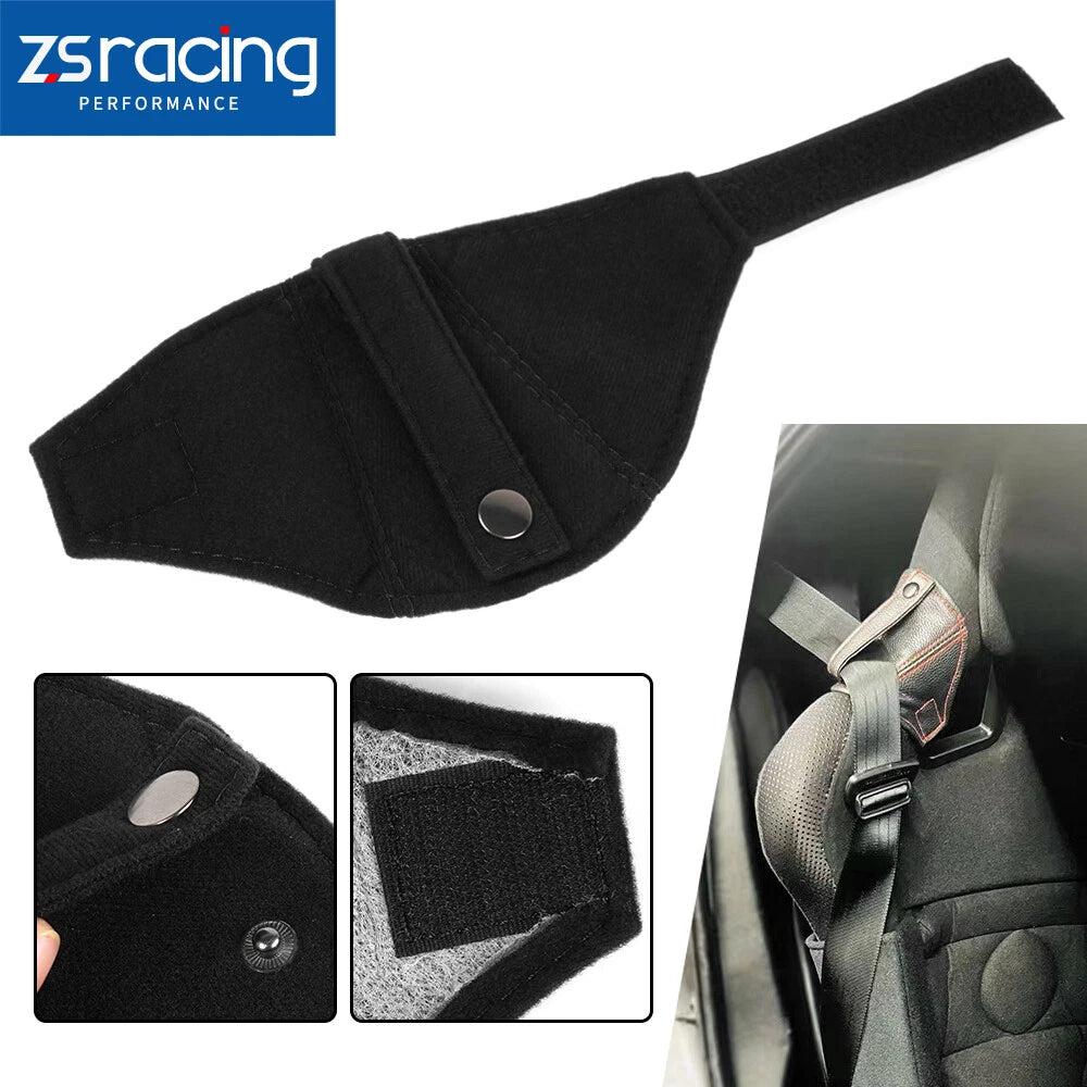 Suede Leather Bucket Seatbelt Guide for Universal Fit