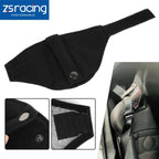 Suede Leather Bucket Seatbelt Guide for Universal Fit