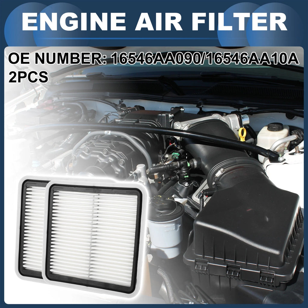Set of 2 Engine Air Filters No.16546AA090 for Subaru Outback 2.5L (2005–2009)