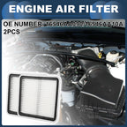 Set of 2 Engine Air Filters No.16546AA090 for Subaru Outback 2.5L (2005–2009)