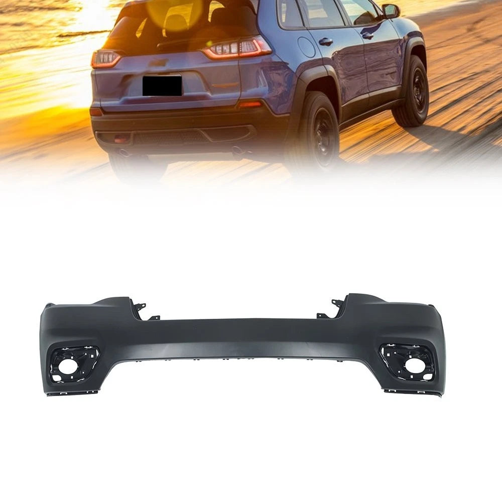 Front Upper Bumper Cover for Jeep Cherokee (2019-2022) Black