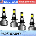 Set of 4 9005 HB3 LED Headlight Bulbs for Toyota RAV4 (2013–2015)