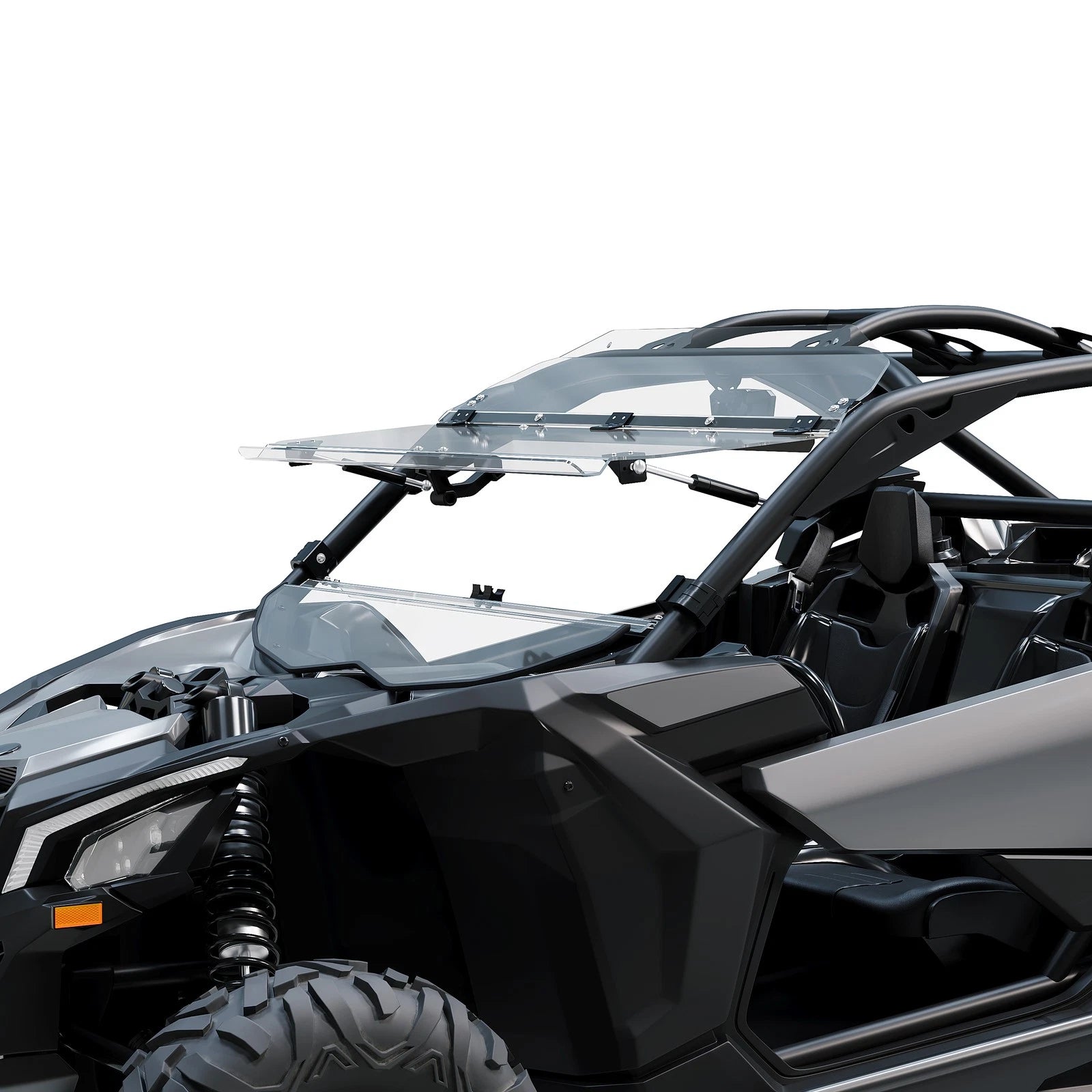 2X Scratch Resistant Front Flip Windshield for Can-Am Maverick X3 (2017–2023)
