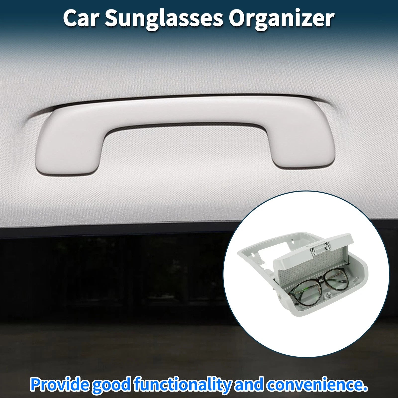 Car Sunglasses Case for Volkswagen Jetta/Vento MK6 (2011–2014) Grey 1 Pc