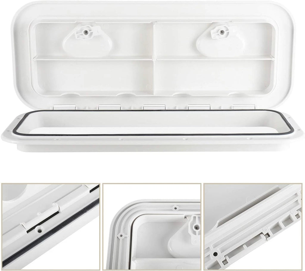 Boat Hatch Access Hatch & Lid with Lock for Marine Deck (24" x 9-5/8")