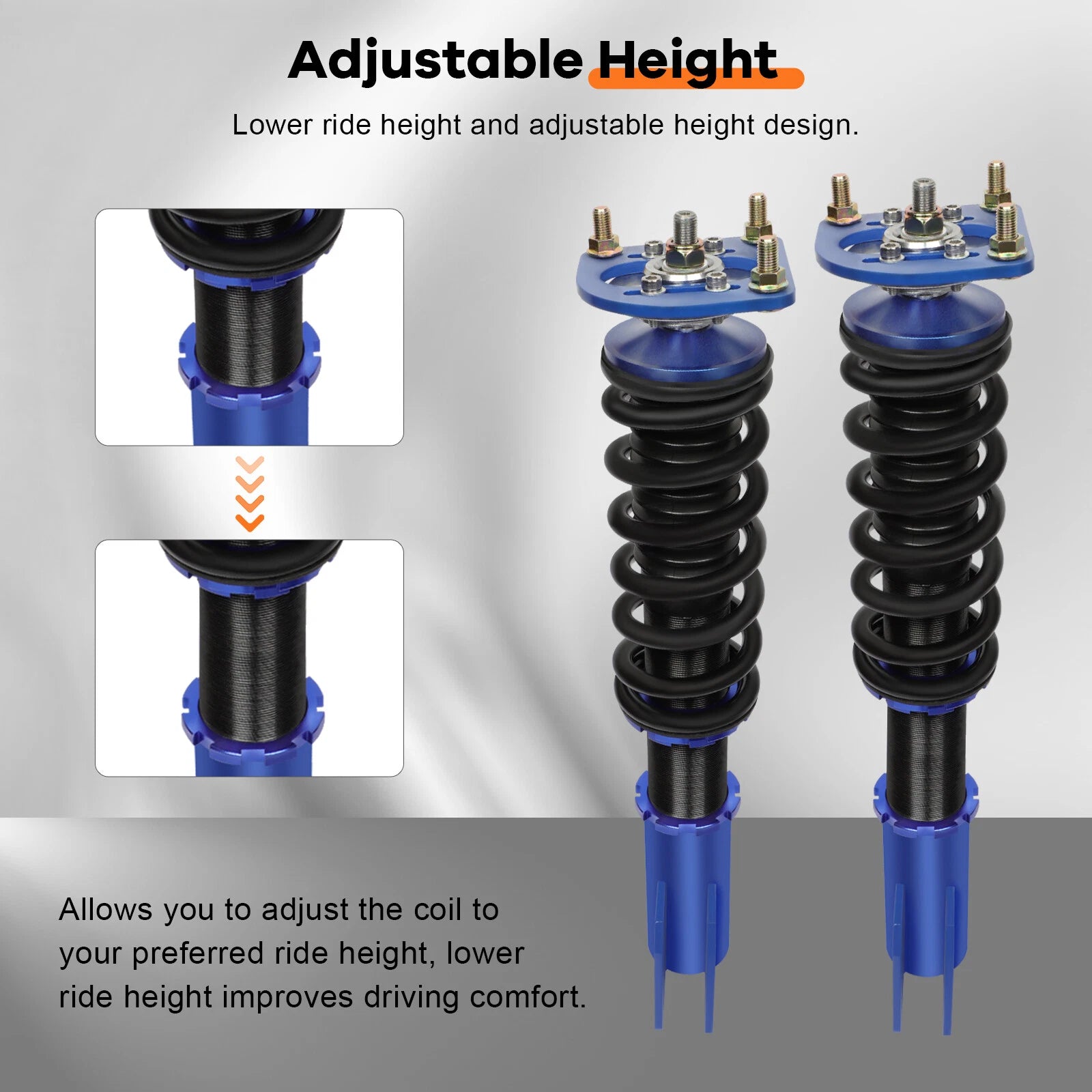 Coilovers for Ford Mustang (1994-2004) Adjustable Height Suspension