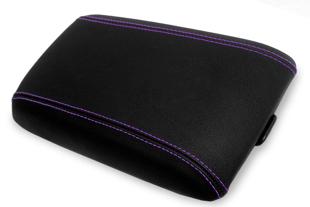 Console Lid Pull Over Armrest Cover for Pontiac GTO (2004–2006) Purple Stitch