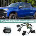 2X Headlight Wiring Harness for Chevrolet Silverado GMC 2007–2013 25962806