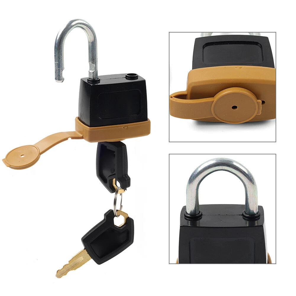 Set of 2 CAT Padlocks & 1 Fuel Cap for Caterpillar 2462641 (No Years)