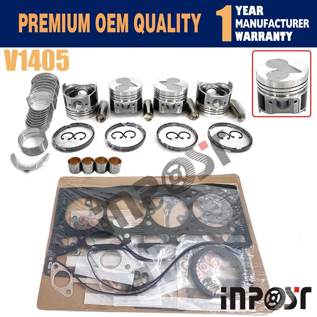 STD V1405 Engine Overhaul Rebuild Kit for Kubota X24 (1970–1979)