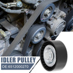 Drive Belt Idler Pulley for Mercedes-Benz Sprinter (6512000270)