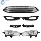 Front Bumper Cover and Upper Grille with Fog Light for Ford Focus (2015–2018)