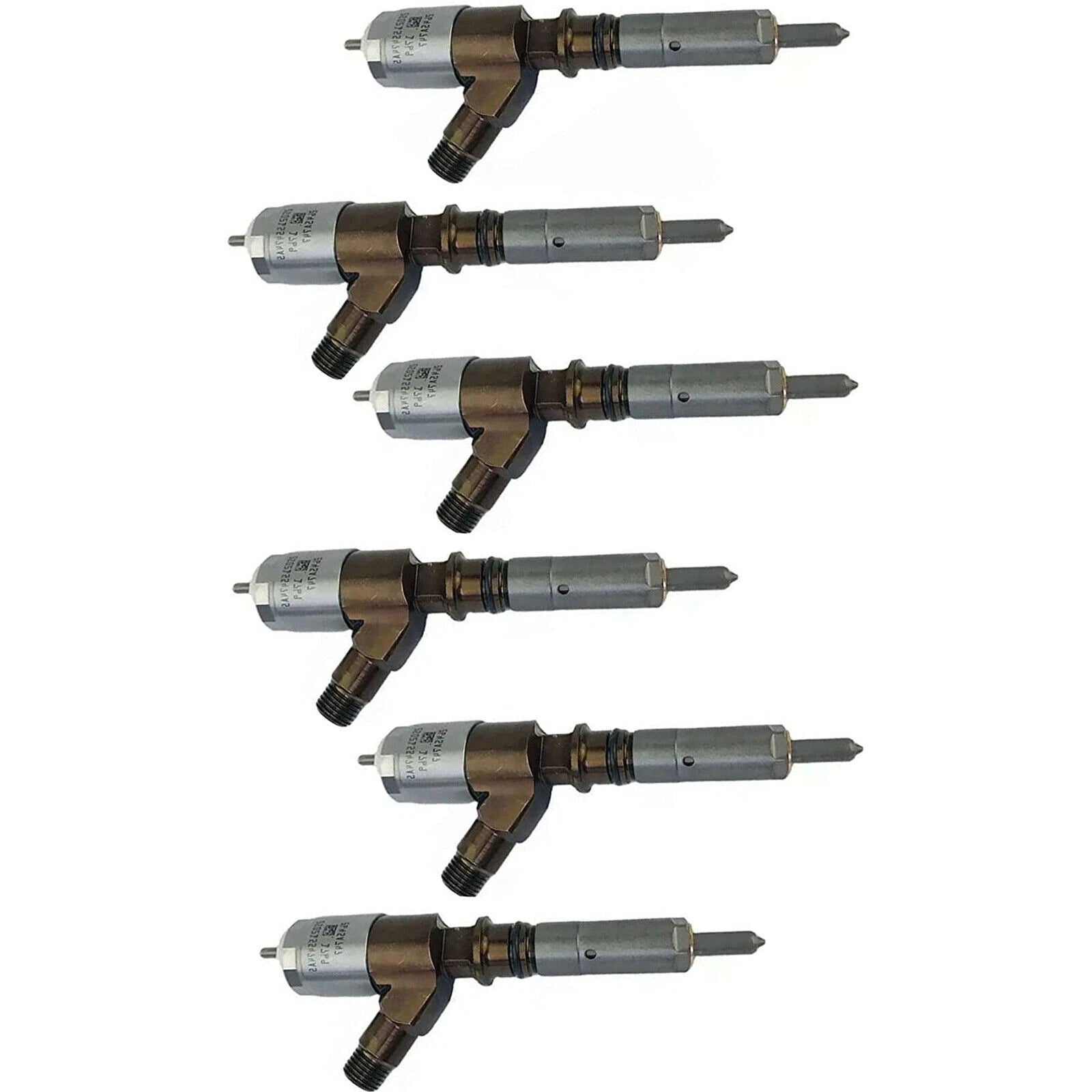 Set of 6 Fuel Injectors 3200677 2645A746 for Caterpillar Perkins C6.6