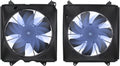 2Pcs Radiator Cooling Fan Set for Honda Accord (2013–2017) w/ Blade Motor & Shroud