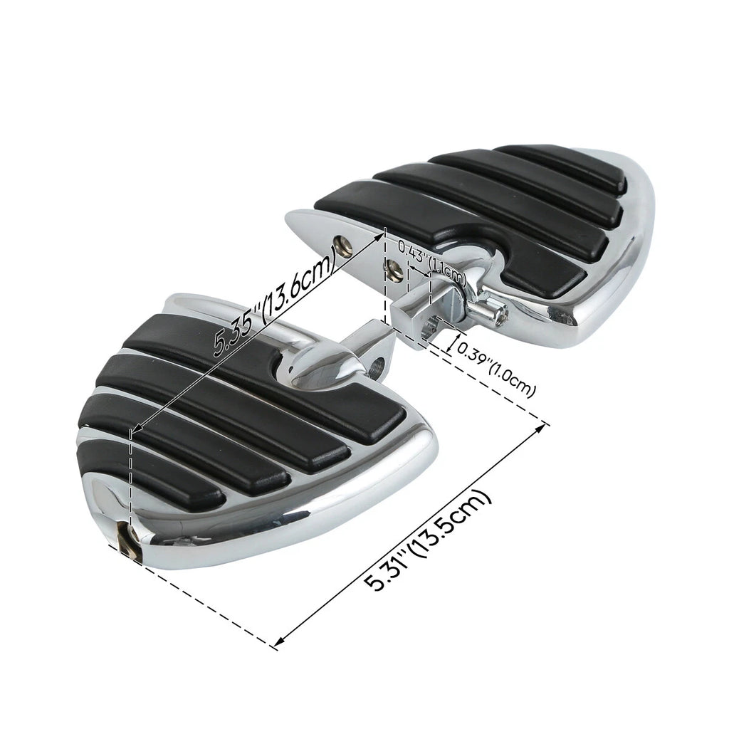 Chrome Highway Footpegs for Harley Touring Dyna V-Rod