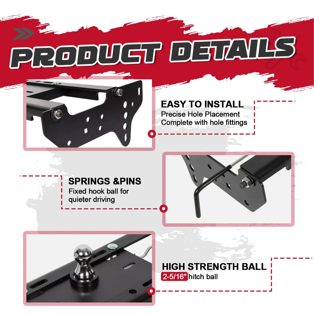 Gooseneck Trailer Hitch Kit for Dodge Ram 1500 2500 3500 (2003-2012)