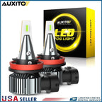 2X AUXITO LED Fog Driving Lights for H11 H9 H8 (8000K Ice Blue)