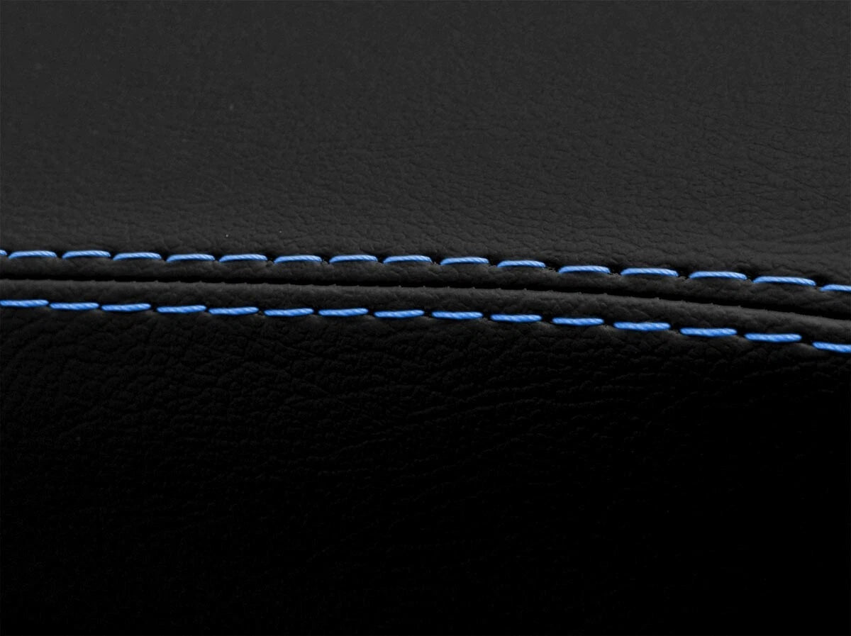 Leather Synthetic Console Armrest Cover for Honda Accord (1994–1997) Blue Stitch