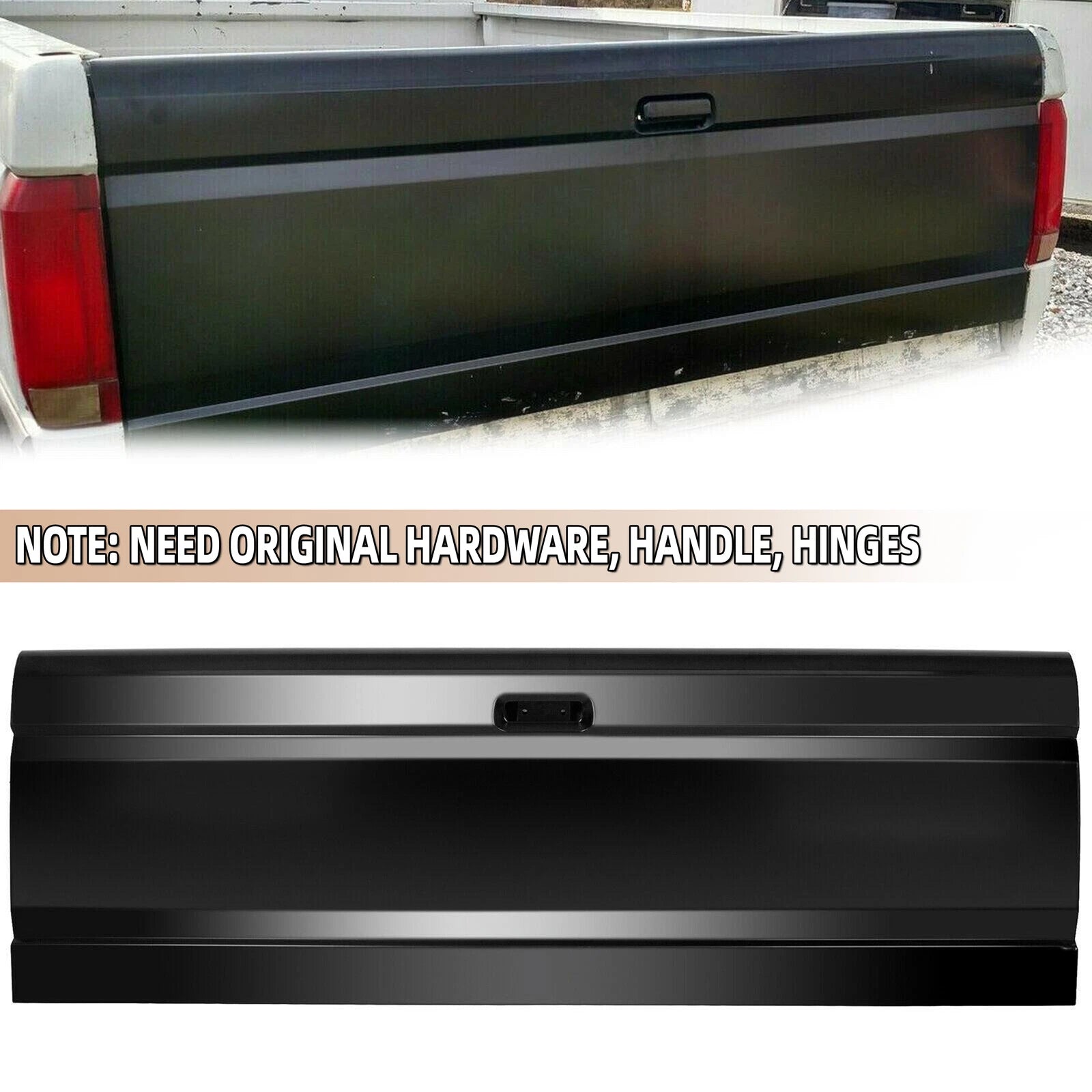 Rear Tailgate for Ford F-150 F-250 F-350 (1987–1996, 1987–1997) Primed Steel
