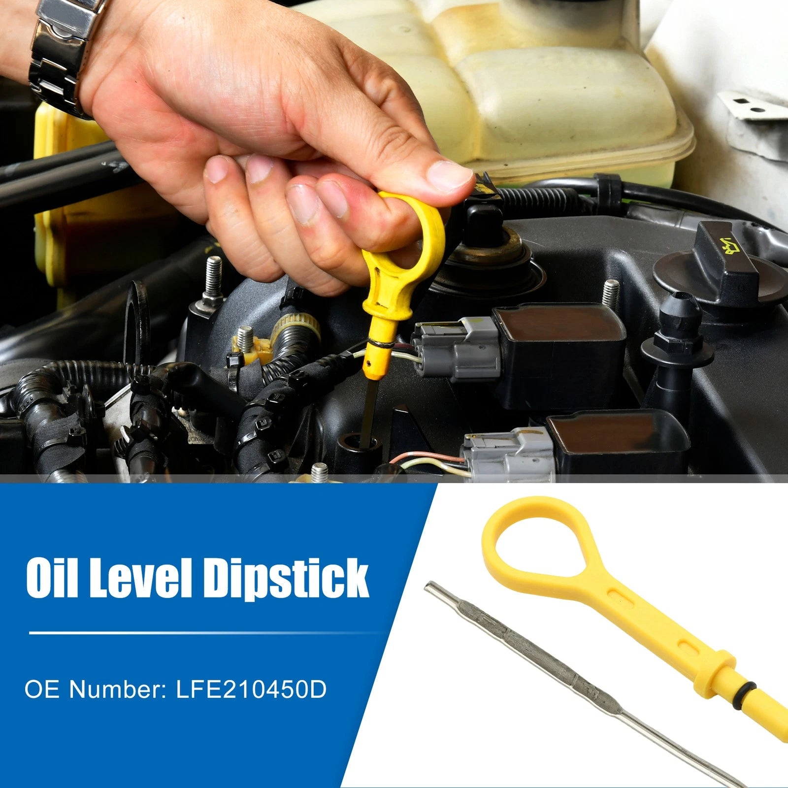 Engine Oil Fluid Level Dipstick for Mazda Miata (1989–1997) No.LFE210450D