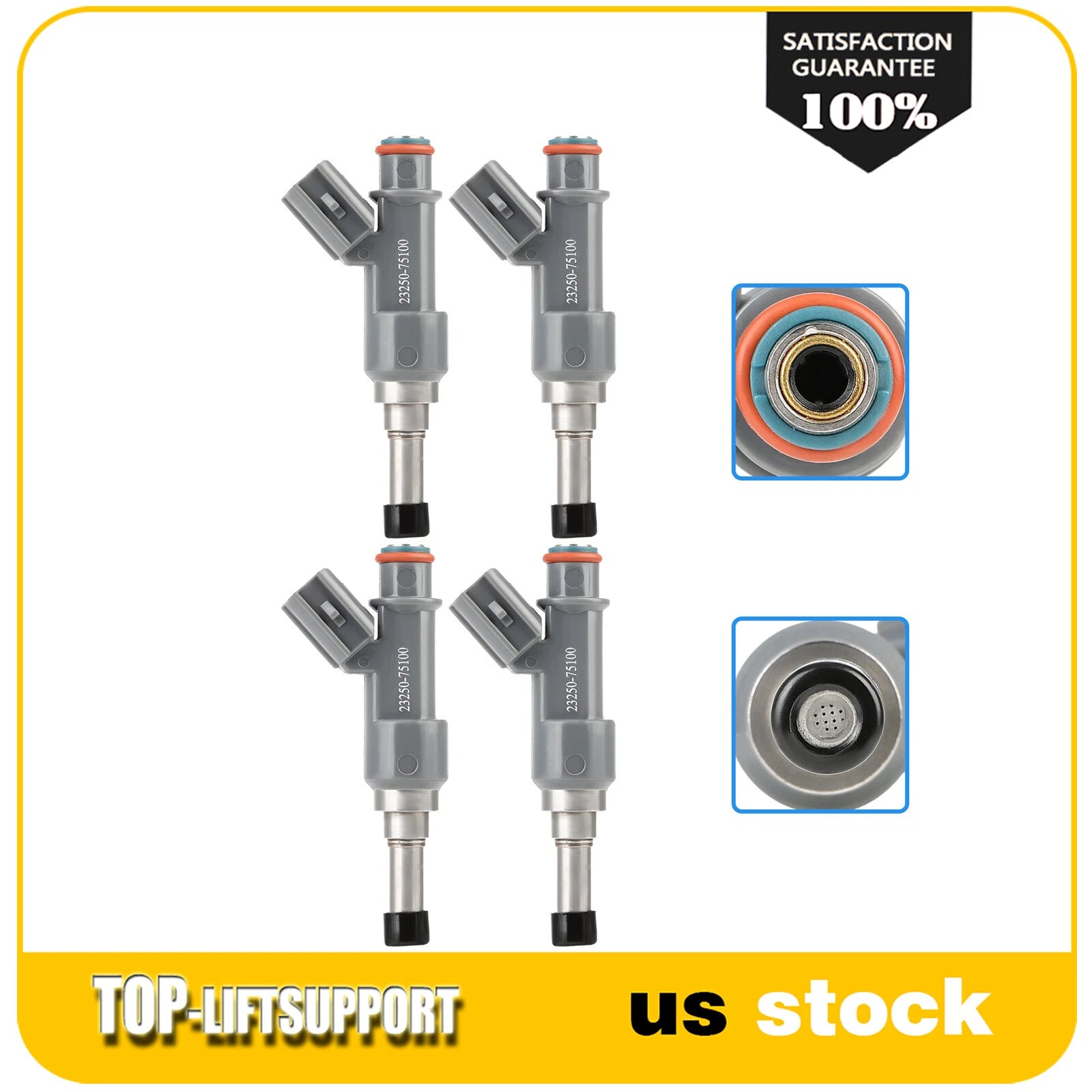 Set of 4 Fuel Injectors for Toyota Tacoma 2.7L, 4Runner 2.7L