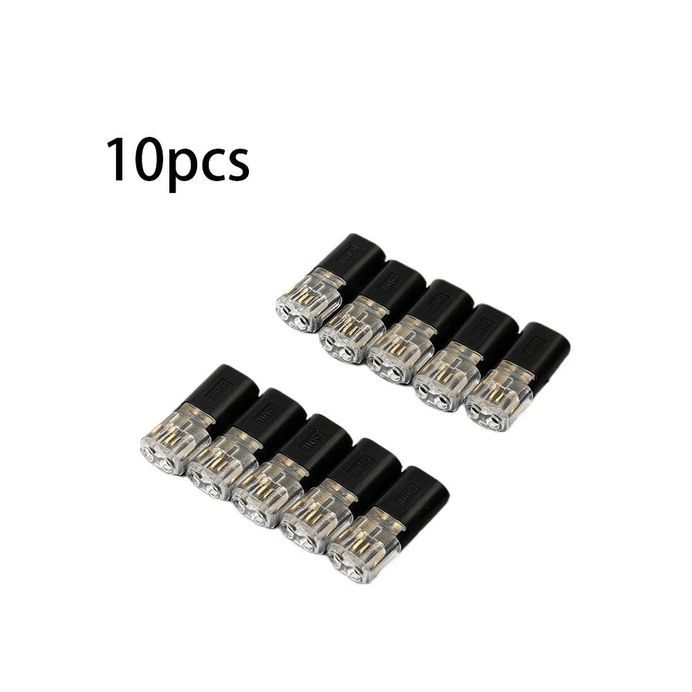 10X 2 Pin Waterproof Connector Clamps for Car