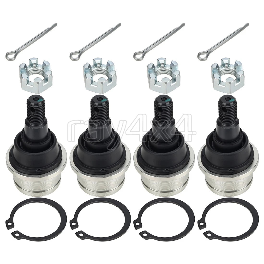 Set of 4 Upper & Lower Ball Joints for Honda Foreman 450 500 520 650 680 (2000–2023)