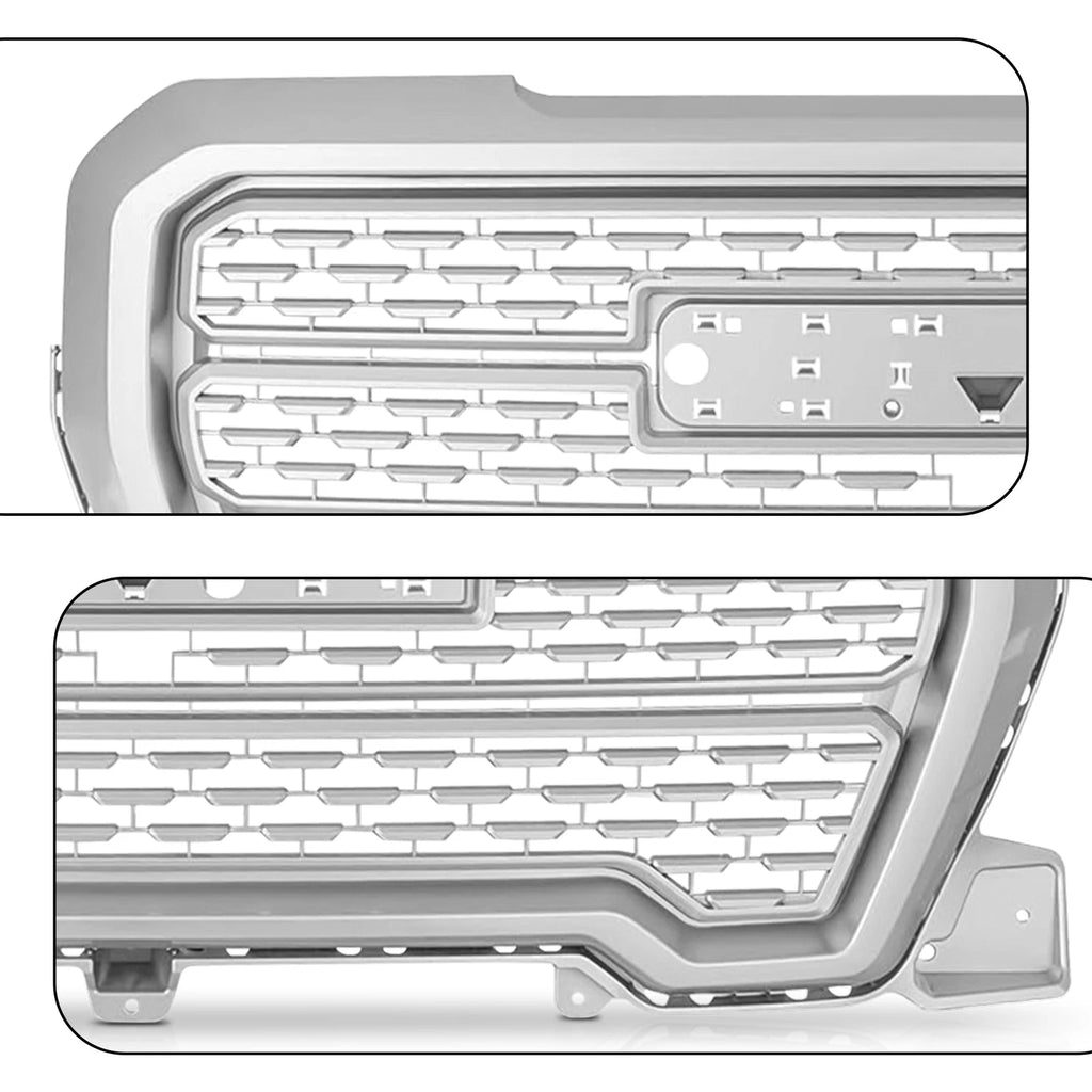 Chrome Front Upper Grille for GMC Sierra 1500 Denali (2019-2021)