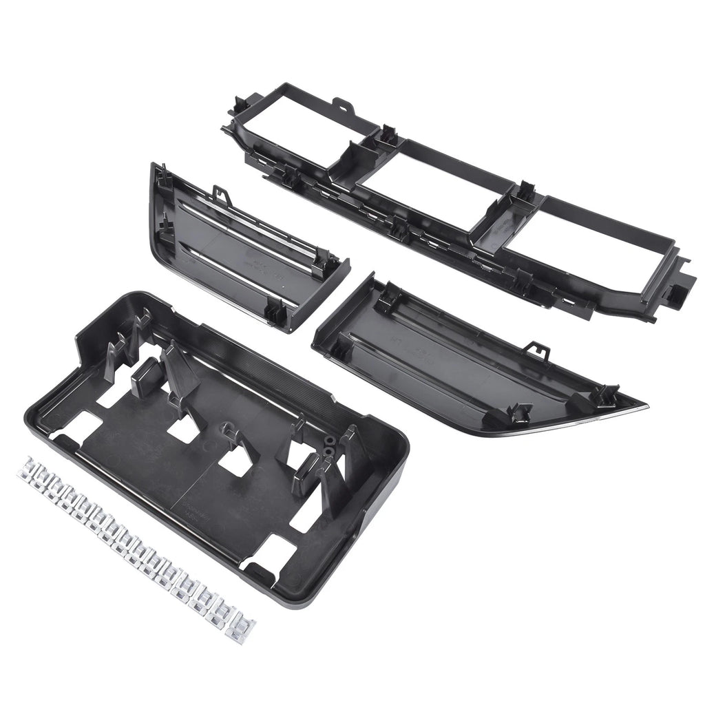 Front Lower Bumper Corner Grille & Cover for Ford F-150 (2021-2023) Black