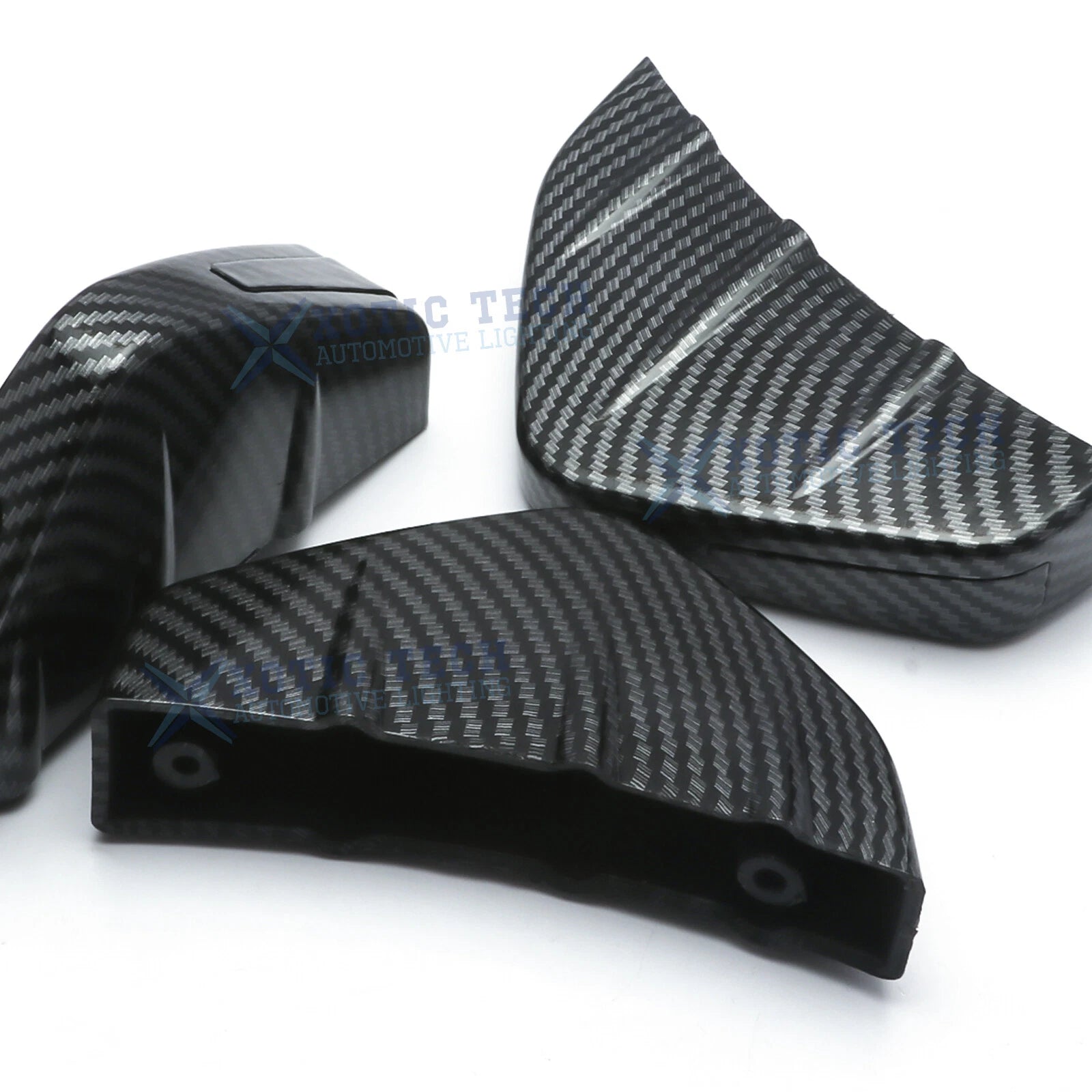 4pcs Carbon Fiber Rear Bumper Protector Diffuser For Lexus IS (2014-2020)