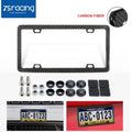 Carbon Fiber License Plate Frame for Cars (4 Holes)