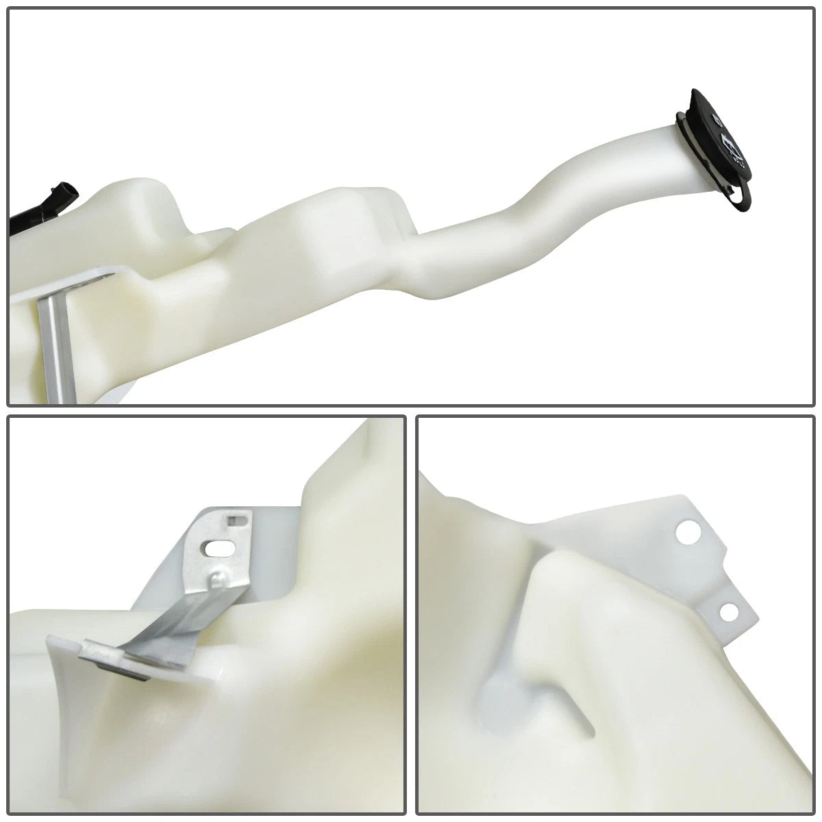 Windshield Washer Fluid Reservoir Tank w/Cap+Pump for Cavalier Sunfire (1995–1999)