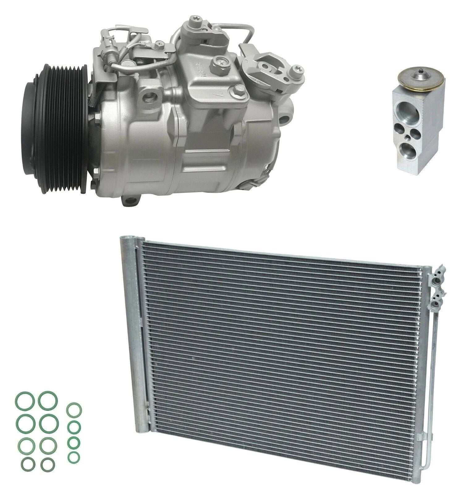AC Compressor Kit With Condenser for BMW 535d xDrive 3.0L (2016–2016)