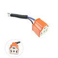 Female Ceramic Headlight Cable Wire Connector for 9003 HB2 (—)