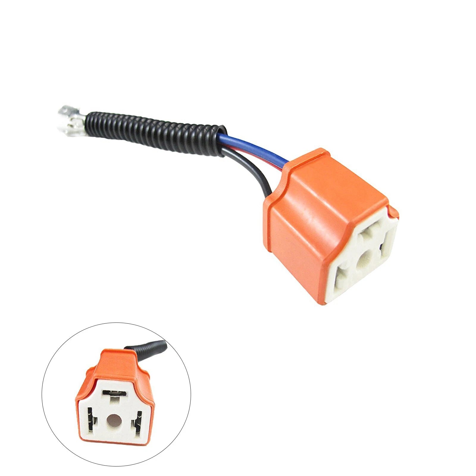 Female Ceramic Headlight Cable Wire Connector for 9003 HB2 (—)