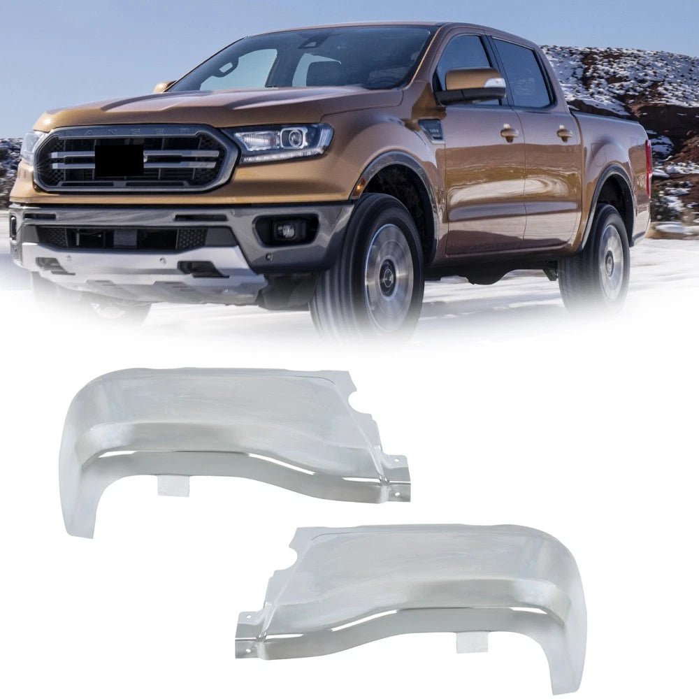 Set of 2 Rear Bumper Face Bars for Ford (2019-2023) Chrome