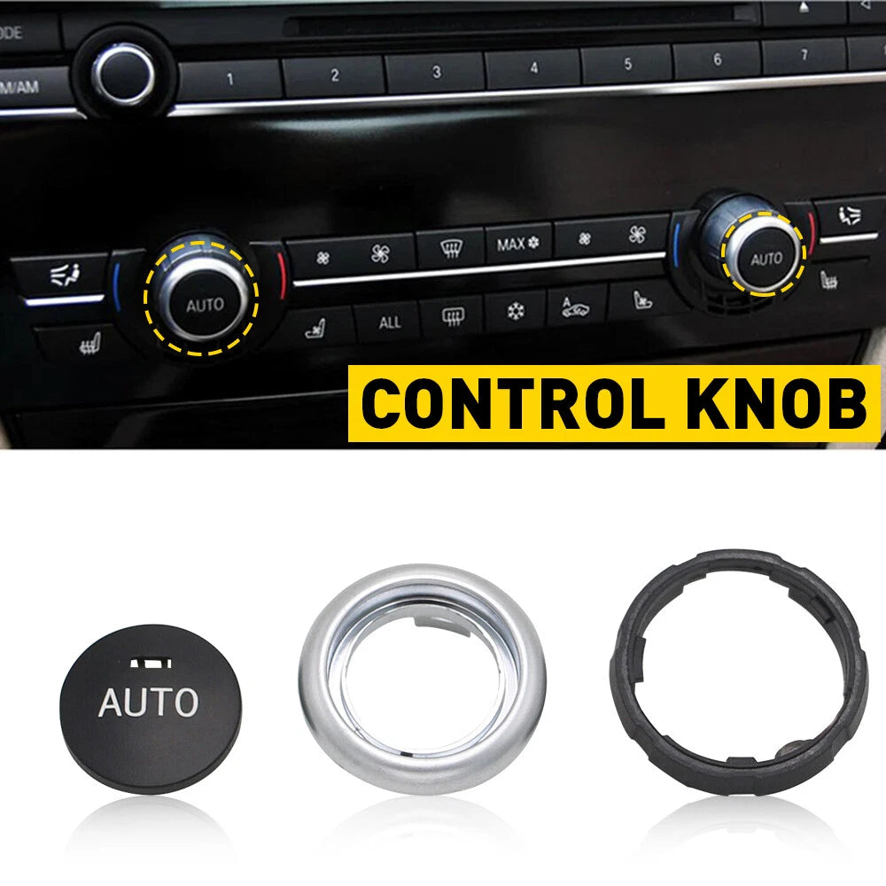 AC Climate Control Knob Cover for BMW X5 X6 (2014–2019)